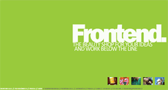 Desktop Screenshot of frontend.cz