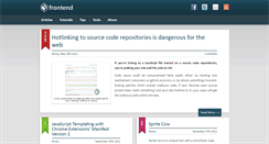 Desktop Screenshot of frontend.co.il
